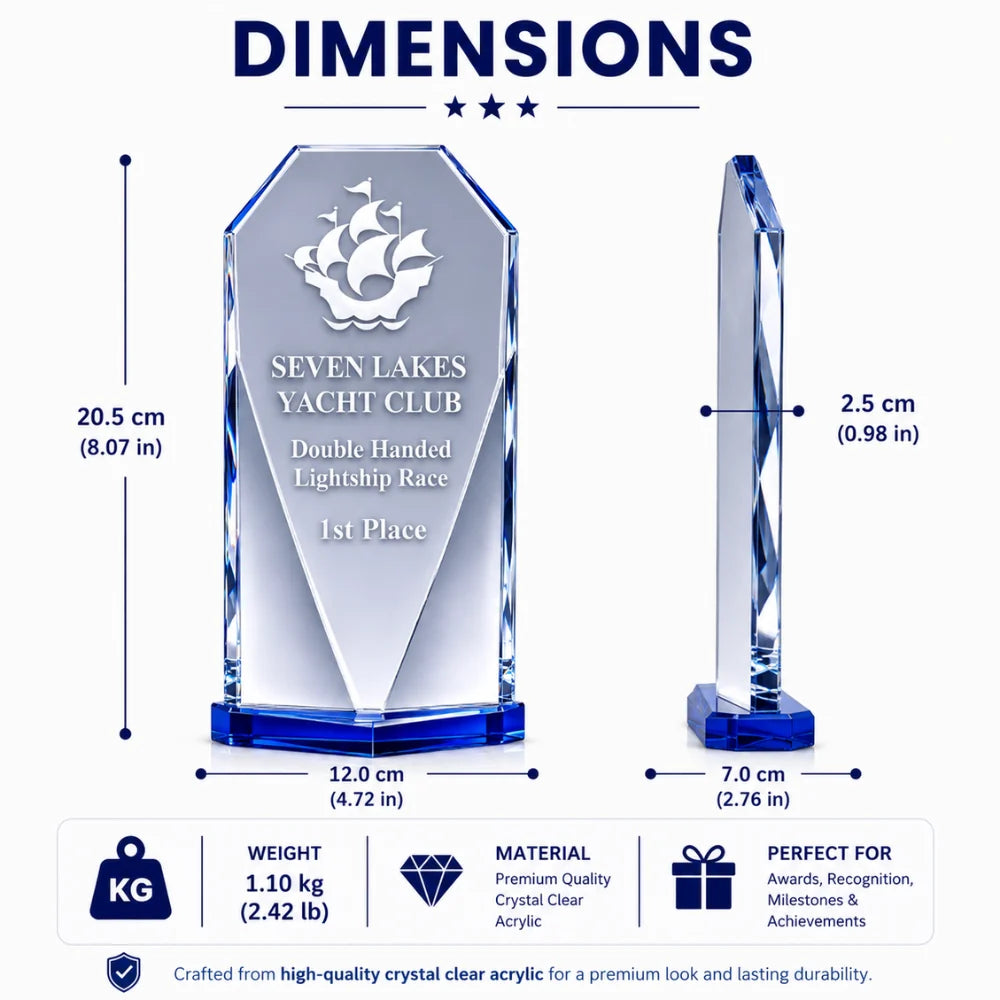 Blue Diamond Crystal Award
