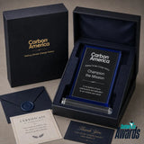 Blue Trim Rectangle Crystal Award
