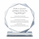 Legacy Octagon Crystal Award - Excellence