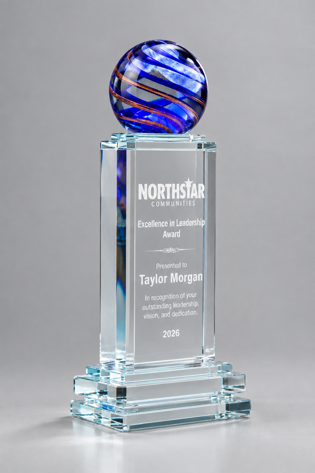 Globe Optical Crystal Award - Global Excellence