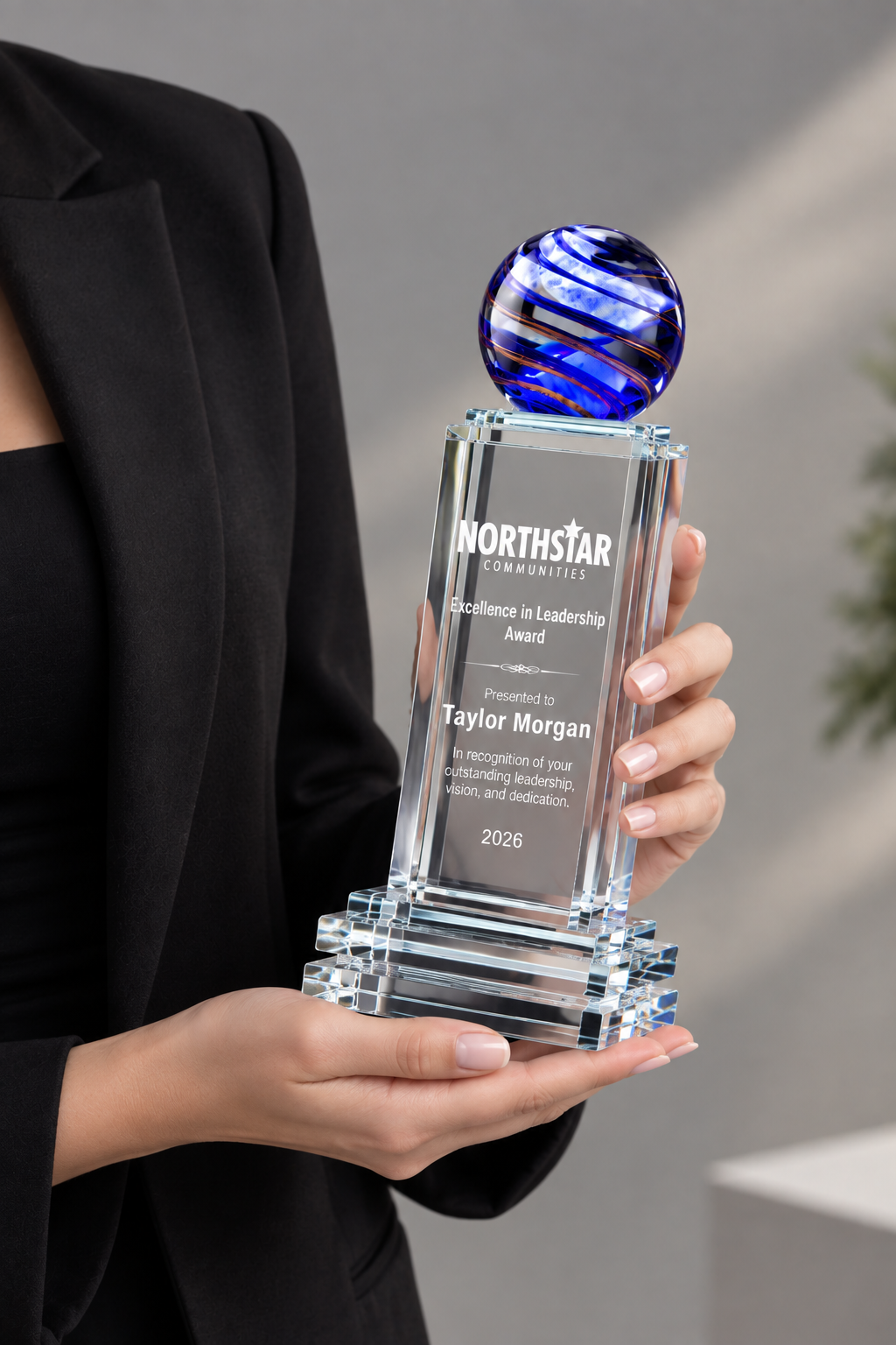 Globe Optical Crystal Award - Global Excellence