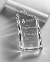 Prestige Crest Optical Crystal Award - Leadership