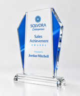 Full-Color Crystal Award - Sales Achievement