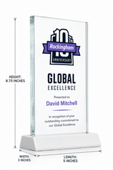 Prestige Full-Color Crystal Award - Corporate Excellence