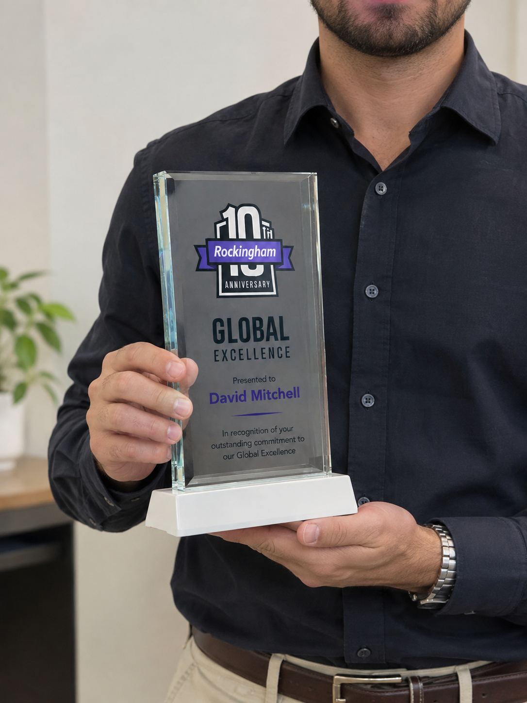 Prestige Full-Color Crystal Award - Corporate Excellence