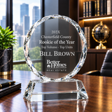 Miniature Round Crystal Award