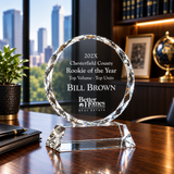 Miniature Round Crystal Award
