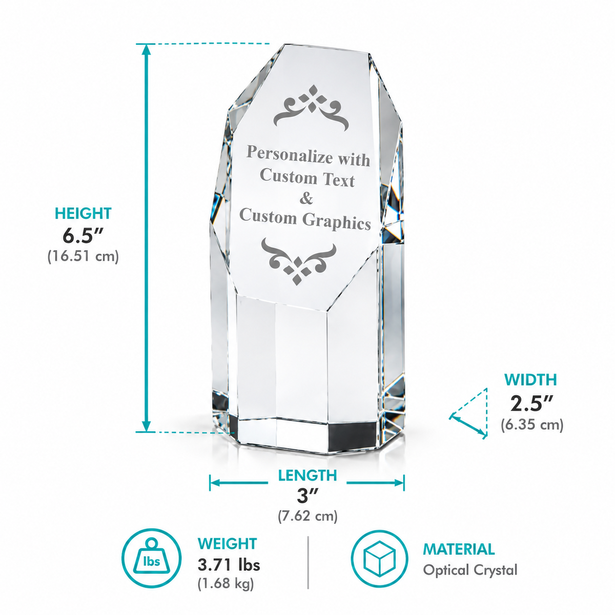 Octagon Tower Crystal Award