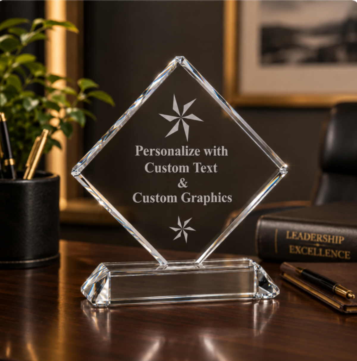 Square Crystal Award