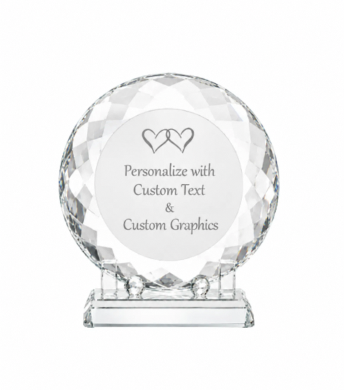 Circle Plate Crystal Award