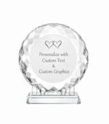 Circle Plate Crystal Award