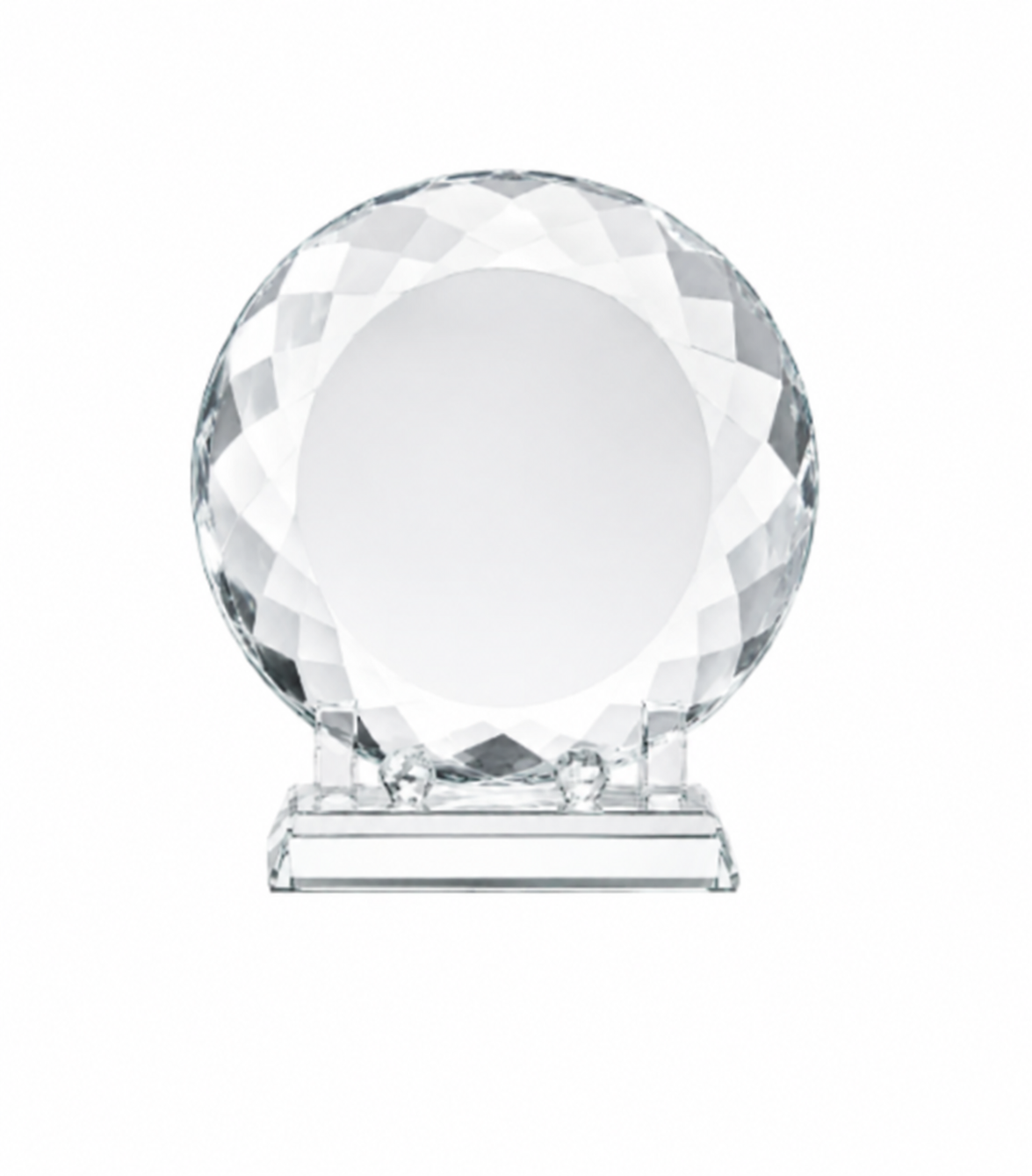 Circle Plate Crystal Award