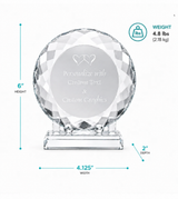 Circle Plate Crystal Award