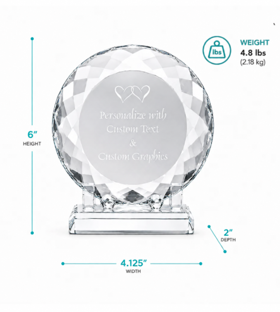 Circle Plate Crystal Award