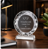 Circle Plate Crystal Award