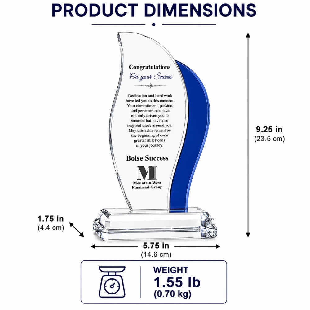 Crescent Crystal Sapphire Award - Employee Appreciation