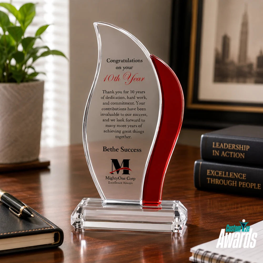 Crimson Crystal Flame Award - Employee
