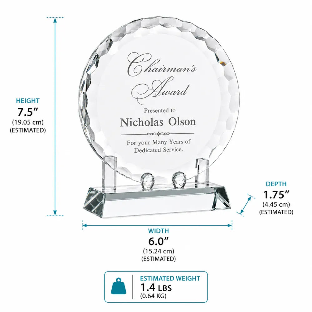 Crystal Plate Award