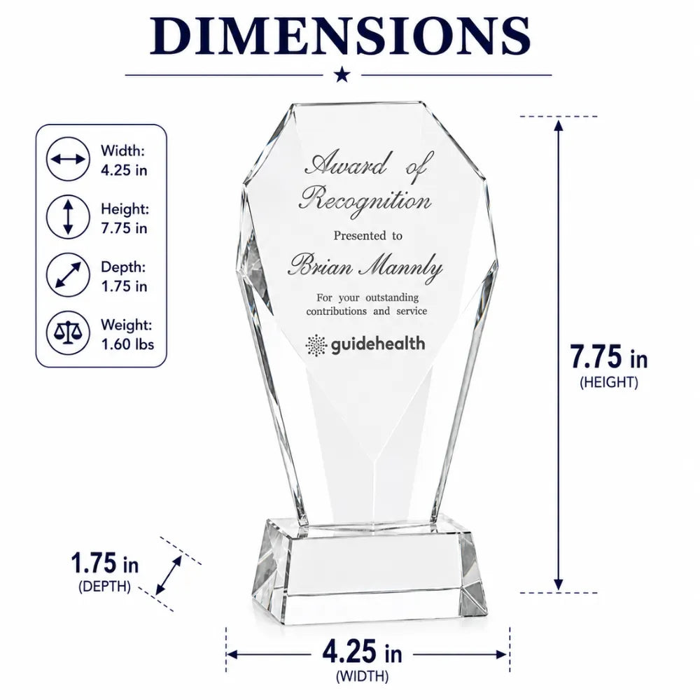 Diamond Tower Crystal Award