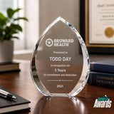 Eclipse Crystal Teardrop Award - Employee Service