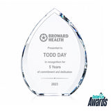 Eclipse Crystal Teardrop Award - Employee Service