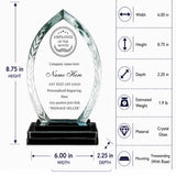 Employee Crystal Plaque