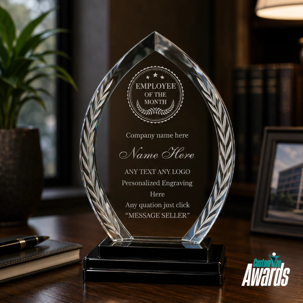 Employee Crystal Plaque