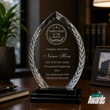 Employee Crystal Plaque
