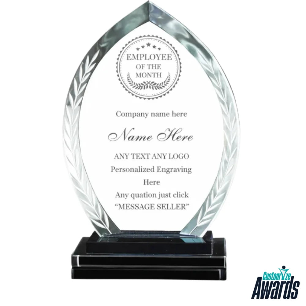 Employee Crystal Plaque