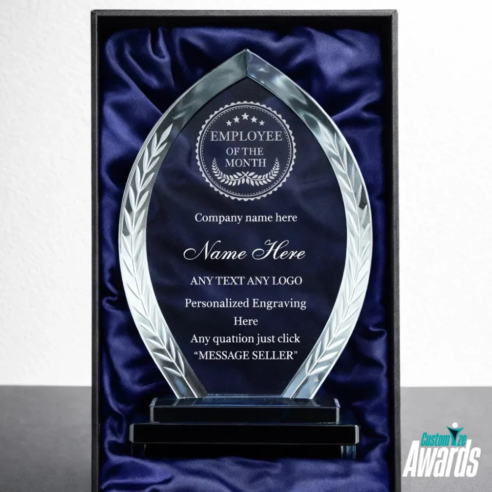 Employee Crystal Plaque