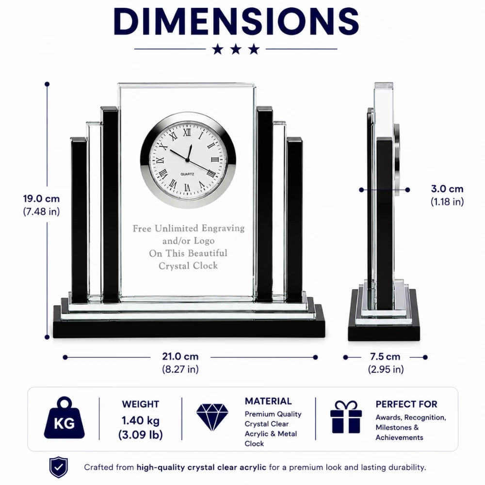Premier Crystal Clock