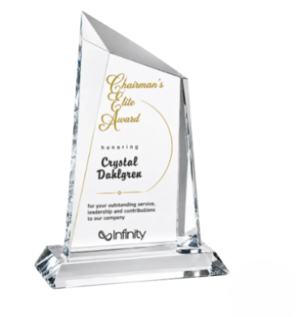 Cathedral Peak Crystal Award