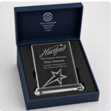 Rectangle Crystal Star Award