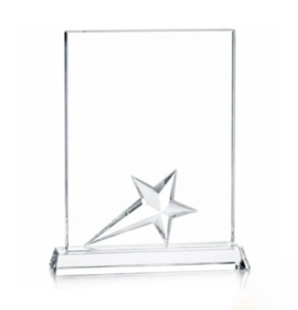 Rectangle Crystal Star Award