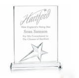 Rectangle Crystal Star Award