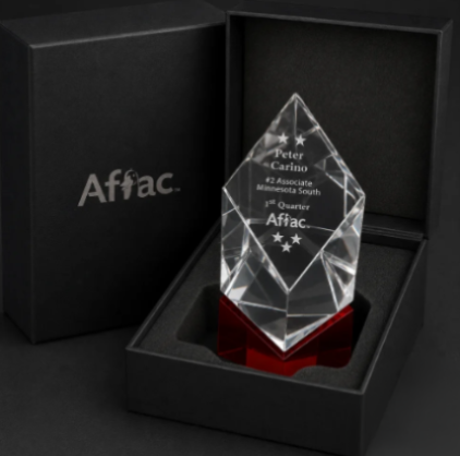 Vicksburg Ruby Crystal Award