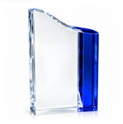 Faceted Wave Crystal Award
