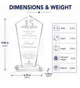 Pentagon Crystal Award