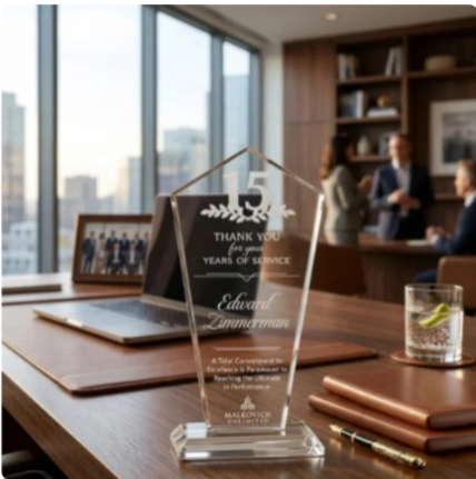 Pentagon Crystal Award