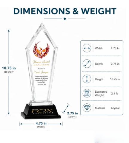 Executive Signature Peak Crystal Award