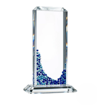 Dionysus Obelisk Sapphire Glass Award