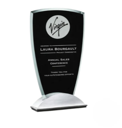 Alexandria Arch Jade Glass Award plaque
