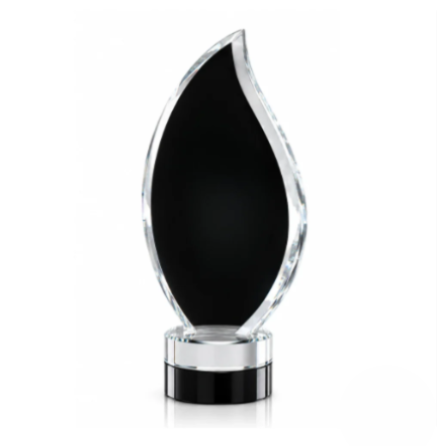 Flame Crystal Award plaque