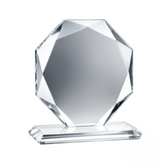 Kitchener Jade Octagon plaque crystal Award
