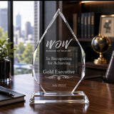 Tear Shaped Crystal Award