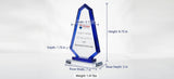 Blue Trim Apex Crystal Award