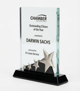 Four-Star Rectangle Crystal Award