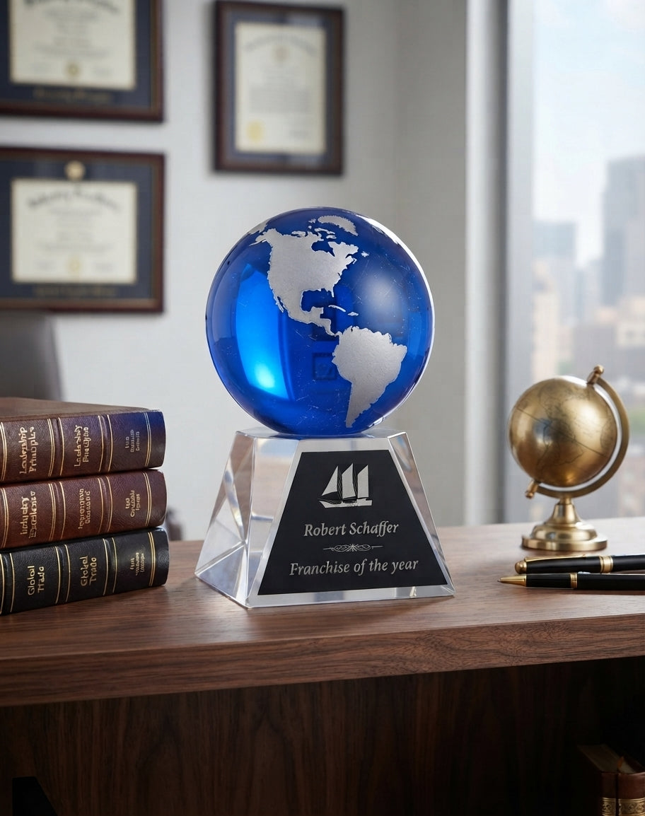 Blue Globe Crystal Award