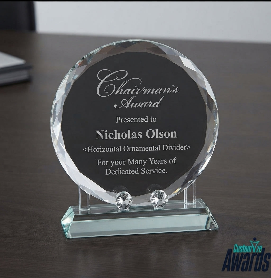 Crystal Plate Award
