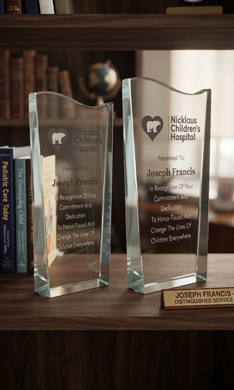 Wedge Wave Crystal Award